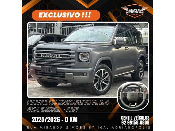 GWM HAVAL H9 2.4 TURBO DIESEL EXCLUSIVE 4X4 AUTOMÁTICO GWM HAVAL H9 2.4 TURBO DIESEL EXCLUSIVE 4X4 AUTOMÁTICO